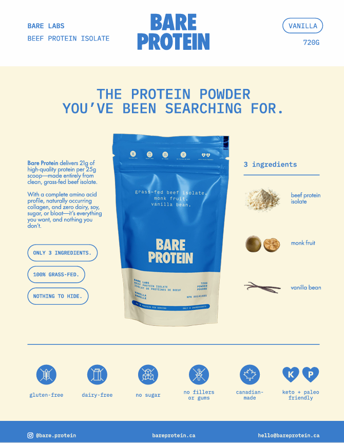 Vanilla Protein Powder Case of 12